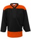 K1 2100 Player Hockey Jersey Black & Orange Jr LARGE